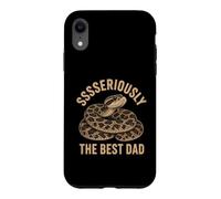 Sssseriously The Best Dad Funny Hognose Snake Case for iPhone XR