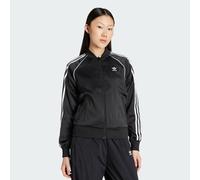 Adidas Originals Sst Adicolor Satin Full Zip Sweatshirt Black L Women