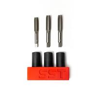 SST - Tap Socket Wrench - 3-Piece Adapter Set - Snug, Secure, & Durable - Easy Storage & Organization - Fits All Number & Fractional M.C.T.I. Standard Taps - Up to 1/2" - Designed in the USA