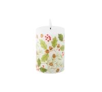 Søstrene Grene LED Christmas Pillar Candle with Holly Berry Design