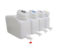 SSUMCUWR 4pcs 220ml Empty Bulk Refill Ink Cartridge For Eco Solvent Printer Ink Supply System Compatible With Mimaki Roland Mutoh VS300 BN-20(4tank single interfa)