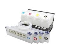 SSUMCUWR 4pcs 220ml Empty Bulk Refill Ink Cartridge For Eco Solvent Printer Ink Supply System Compatible With Mimaki Roland Mutoh VS300 BN-20(4Cartridge 4tank)