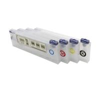 SSUMCUWR 4pcs 220ml Empty Bulk Refill Ink Cartridge For Eco Solvent Printer Ink Supply System Compatible With Mimaki Roland Mutoh VS300 BN-20(4 Cartridge)