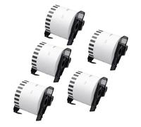 SSUMCUWR 5 Thermal Paper Rolls Compatible With DK-2205 DK-22205 Labels 62mm X 30. 48m Continuous Length Works With QL-500 QL-500A QL-550 QL-560 QL-700 QL-570VM QL-800N QL-600TD Printers