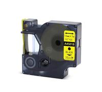 SSUMCUWR 5PCS Compatible Label Tape Ribbon 12mm X 7M For Handheld Label Printers Works With A45013 45018 45016 45017 45019 Models(A45018)