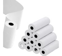 SSUMCUWR 80mm Width Thermal Paper Roll 3 Rolls Non Adhesive Pos Receipt Paper Black On White Printing Compatible With Receipt Printers For Notes List Photo Printing(10Rolls 80x30mm)