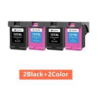 SSUMCUWR Compatible 121XL Ink Cartridge Replacement For Deskjet D2563 F4283 F2423 F2483 F2493 F4213 F4275 Printers Works With 121 Cartridge(2BK 2Color)