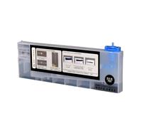 SSUMCUWR Compatible Ciss Ink Cartridges For Eco Solvent Printers Works With Mutoh Roland Mimaki JV33 Bulk Ink System Suitable For JV33 JV5 JV3 TS3 Models Non Hole Design(BK)