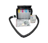 SSUMCUWR Compatible Continuous Ink Supply System For Designjet 711 XL Printers Models T125 T130 T525 T530 T120 T520 With Permanent Chip Chain CISS(36-Inch)