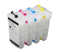 SSUMCUWR Refillable Ink Cartridges 4x130ml Compatible With Designjet 500 500ps 800 800ps 815MFP 820MFP Cc800pc Printer Ink Replacement