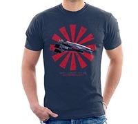 SSV Normandy SR 1 Retro Japanese Mass Effect Men's T-Shirt Navy Blue