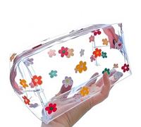 SSyang 4 Pcs Clear Toiletry Bag, Clear Travel Toiletry Bag, Waterproof Transparent Bags, High-Capacity Makeup Bags, for Tourism, Camping, and Outdoor Activities