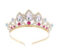 SSyang Crown Princess Girls Women's Tiara Crown Crystal Tiaras Golden Princess Elegant Queen Bridal Jewelery Rhinestone Headband Gift Hair Accessories for Women Wedding Dance Party (Color)