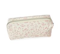 SSyang Pencil Case, Coffre a Crayon, Pencil Pouch, Little Flower Marker Case, Single Layer Large Capacity, Canvas Material, Smooth Zipper, for Schools and Offices
