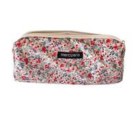 SSyang School Stationery Pencil Case, Beige Floral Fragments, 20*7*4.5cm, Broken Flowers