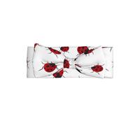 SSYGHT Stretchy Soft Seven Star Ladybird Print Bows Headband for Baby - Full Moon Gift, Cute Hair Accessories for Newborns, Infants
