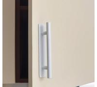 SSYR&P 2PCS Self Adhesive Stainless Steel Pull Handle,Push Pull Door Handle,Sliding Door Handle,for Kitchen Cabinet Bathroom Drawer ClosetGate Cupboard Toilet Cabinet Garage Shed Barn.150x25mm White