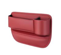 SSYYSS Seat Gap Filler for Jeep Compass 2006-2021 2022 2023 2024 2025 MK MP,Car Seat Gap Filler,Car Console Side Pocket,Car Seat Gap Filler Organizer,Seat Gap Storage Box, Red