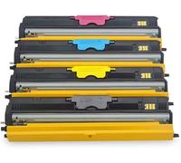 SSZENO 【Printer accessories】 1600 Toner Cartridge Replace for Konica Minolta 1600 for Konica Minolta 1700W 1600W 1650EN 1680MF 1690MF Printer,Black Yellow Cyan Magenta High Capacity Black
