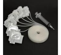 SSZENO 【Printer accessories】 L800 DTF Printer Damper Dumper Compatible with Epson L801 L805 L810 L850 L1800 L1300 L1455 With 2M Hose Tube(White tool set)