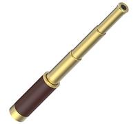 SSZS Pirate Monocular Telescope, 25x30 High Powered Zoomable Collapsible Vintage Monocular Brass Spyglass Handheld Waterproof Telescope Monocular for Bird Watching Hunting Hiking Travelling