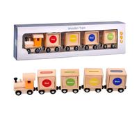 sszxmy Wooden Color Sorting Train Toy, Shape Matching Sorting Train | Montessori Sorting Blocks, Classification Toy, Fine Motor Toy