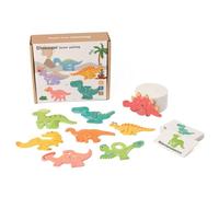 sszxmy Wooden Dinosaur Letter Puzzle, ABC Animal Matching Game | 26 Alphabet Dinosaur Blocks, Learning Toy, Early Letter Toy