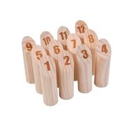 sszxmy Wooden Finnish Throwing Game, Numbered Kubb Tossing Gam