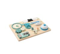 sszxmy Wooden Montessori Busy Board, Life Skill Learning Toy | Montessori Sensory Activity Board, Fine Motor Sensory Toy