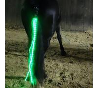 SSZYace Horse Equipment Riding Tail Trappings Equestrian LED Flashing Light Bar Harness Outdoor Sports USB Charge Riding Decorations (Green)