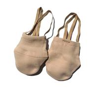 SSZYace Women's Dance & Yoga Half-Toe Ballet Shoes, Skin-Coloured, 4 UK