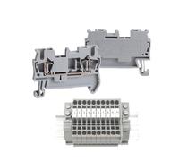 ST-2.5 Feed Through DIN Rail Spring Crimping Terminal Blocks Kit Set 31A 800V(20-position)