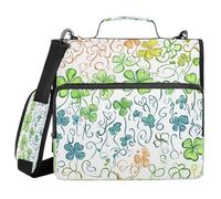 St 3 Ringing Binder with Zipper with Handle Waterproof Zippered Portfolio for Middle Student