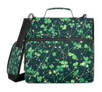 St 3 Ringing School Zipper Binder with Handle Multiple Pockets Document Organizer Bag for Middle Student