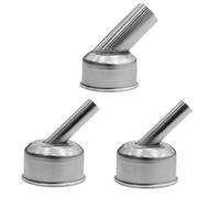 ST-862D 45° Bend Hot Air Nozzle, 3 Pcs ST-862D Soldering Station Nozzles, Stainless Steel Welding Accessories