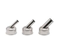 ST-862D Hot Air Gun Nozzles Straight Spiral Bent Heat Gun Nozzle Stainless Steel Welding Accessories for ST-862D Soldering Station Nozzles (45° Bent Hot Air Nozzle, 3Pcs)