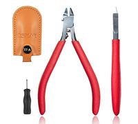 ST-A 3.0 Single Blade Nipper by DSPIAE - Precision Cutter for Gundam, Gunpla & Hobby Kits - Sharp Blade, Ergonomic Handle, Leather Cover
