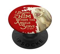 St Agnes of Rome Saint Quotes Angels Vintage Catholic PopSockets Adhesive PopGrip