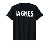 St Agnes Pray Catholic Patron Saint Young Girls Holy Girl T-Shirt
