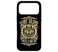 St Ailbhe Catholic Patron Saint of Wolves Praying Irish Case for iPhone 17 Pro Max