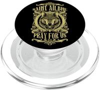 St Ailbhe Catholic Patron Saint of Wolves Praying Irish PopSockets PopGrip for MagSafe