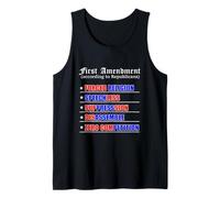 !st Amendment Bill of Rights Democrat Tank Top