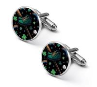 St And Patrick Day Baseball Essential Trendy Cufflinks for Men Cuff Links Shirt Suit Accessories Wedding Tuxedo Dress Classic Jewelry