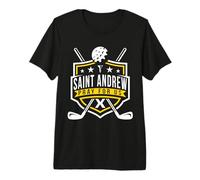 St Andrew Golfing Patron Saint of Golf Catholic Saint Cross Premium T-Shirt