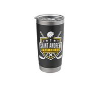 St Andrew Golfing Patron Saint of Golf Catholic Saint Cross Stainless Steel Insulated Tumbler