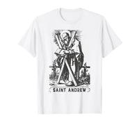 St Andrew the Apostle Saltire Cross Vintage Catholic Saint T-Shirt