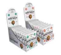 St. Andrews Bakery Golf Balls • 20 Pack • Salted Caramel & Peanut Butter Protein Snacks • 10x45g Each • Gluten Free • High Fibre Golf Snacks