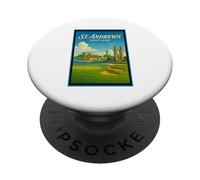 St Andrews City Scotland UK Vintage 50's Poster Art Graphic PopSockets Adhesive PopGrip