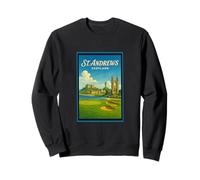 St Andrews City Scotland UK Vintage 50's Poster Art Graphic Sweatshirt