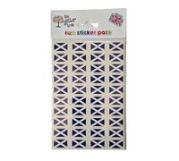 St Andrews Cross Flag Stickers - Pack of 80 - Size 20 x 12mm - Gloss Vinyl Material - Waterproof & Weather Resistant